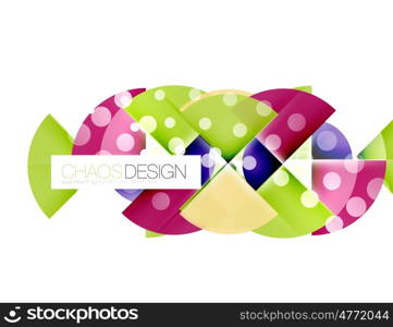 Dotted circles, abstract background