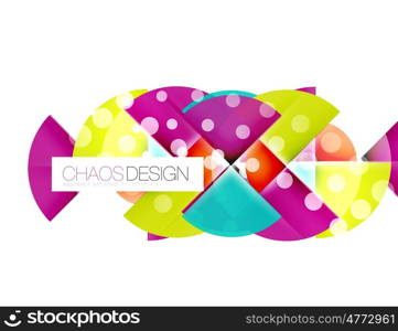 Dotted circles, abstract background