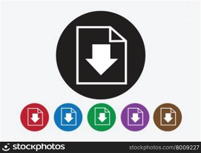Download icon and Upload symbol button