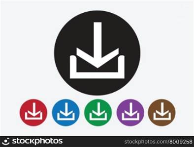 Download icon and Upload symbol button