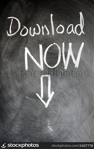 Download now written with chalk on a blackboard