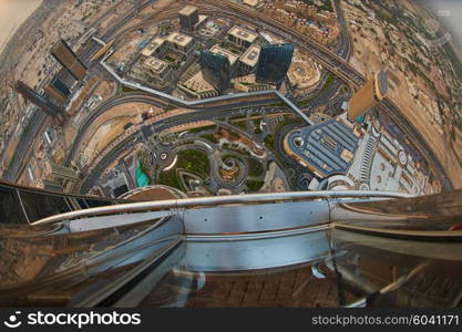 downtown city, cityscape of Dubai, United Arab Emirates, modern futuristic architecture daytime, luxury traveling concept