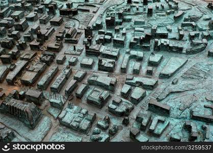 Downtown city model, Glasgow Scotland, UK