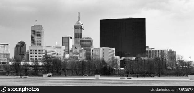 Downtown City Skyline Indianapolis Indiana USA