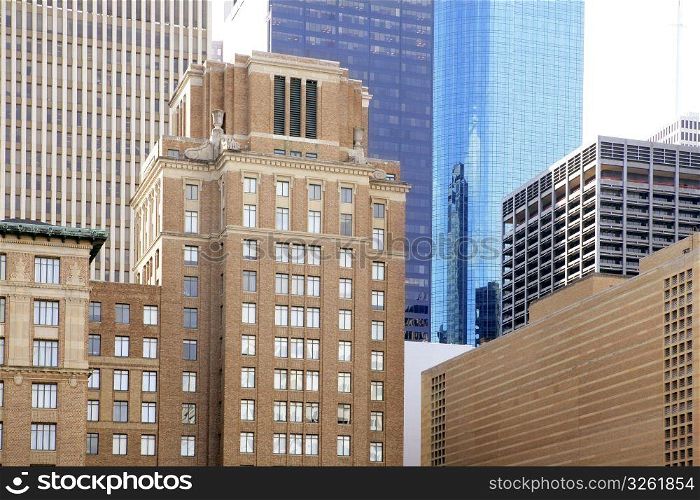 Downtown Houston Texas buildings urban city skyscrapers