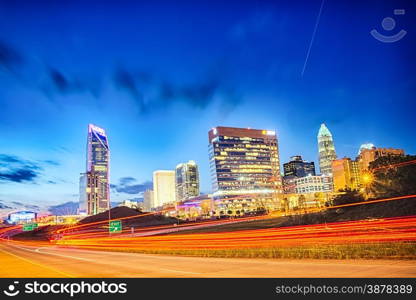 Downtown of Charlotte North Carolina skyline