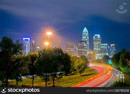 Downtown of Charlotte North Carolina skyline
