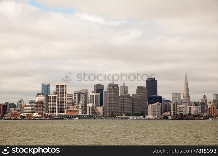 Downtown of San Francisco as seen from seaside