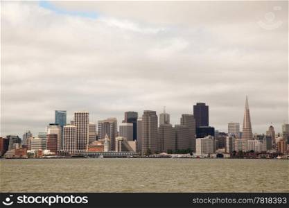 Downtown of San Francisco as seen from seaside