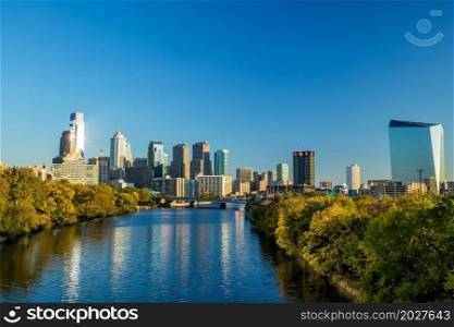 Downtown Skyline of Philadelphia, Pennsylvania