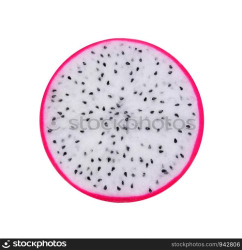 dragon fruit with on white background.