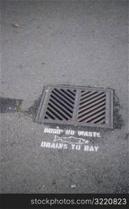 Drainage Grate in Road