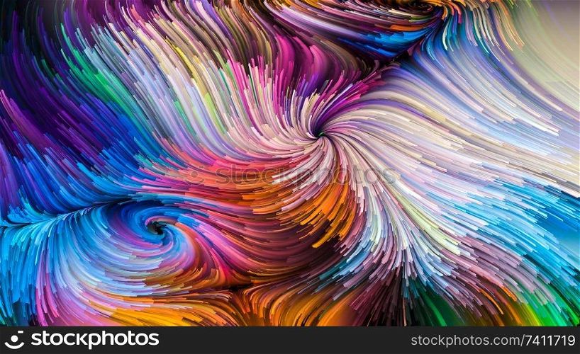 Drama of Colors series. Backdrop composed of virtual canvas and suitable for use in the projects on design, creativity and imagination