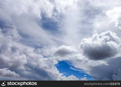 Dramatic Argentinian desert cloudscape sky. background. Dramatic sky