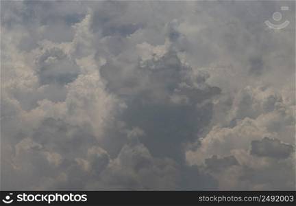 Dramatic blue sky with cloudy background at afternoon. Beautiful sky clouds, Sky with clouds weather nature cloud. Inspirational concept. Copy space, No focus, specifically.