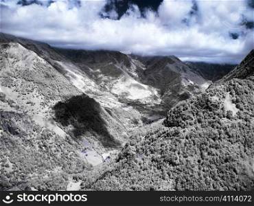 dramatic mountain landscape