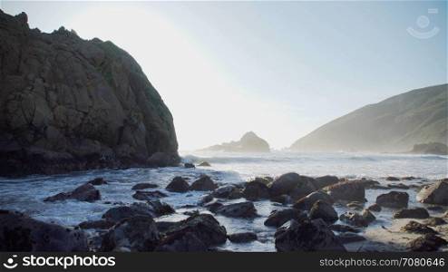 Dramatic rocks near Pfeiffer beach