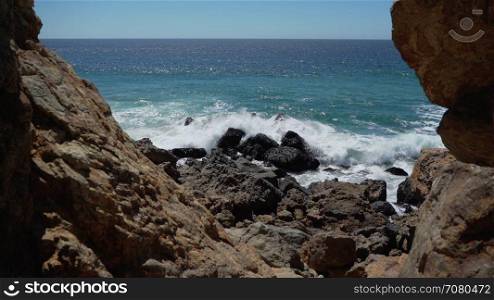 Dramatic view of a group of rocks at Point Dume