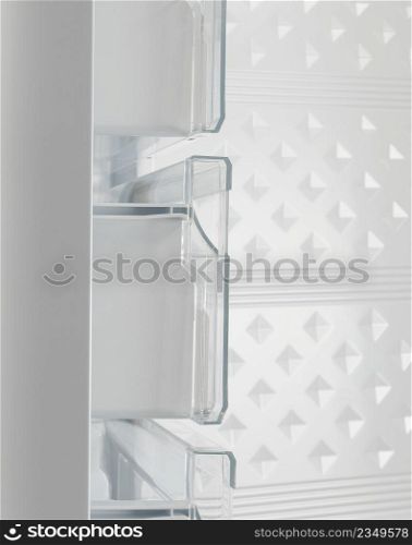 draw of vertical freezer, refrigerator on the white background. draw of freezer, refrigerator on the white background