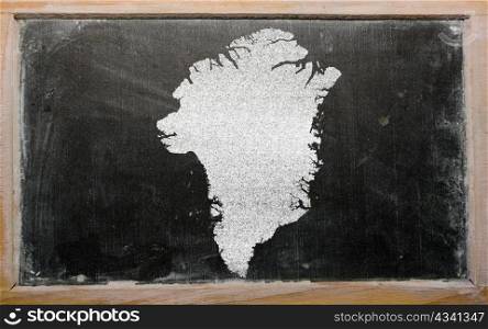 drawing of hungary on greenland, drawn by chalk