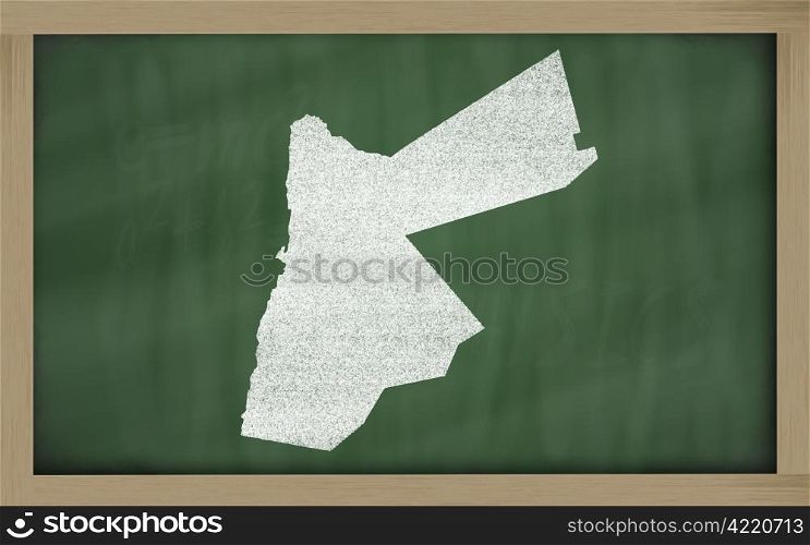 drawing of jordan on blackboard, drawn by chalk