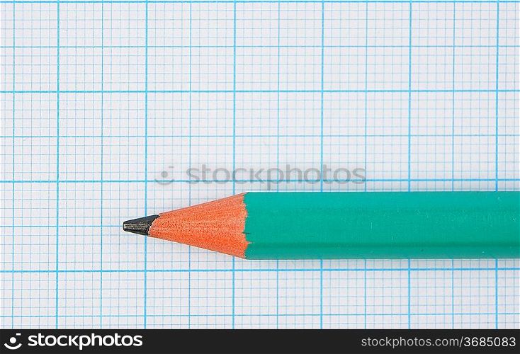 Drawing pencil on graph paper