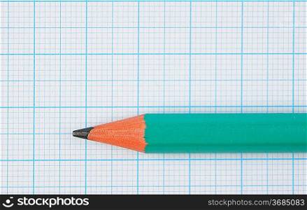 Drawing pencil on graph paper
