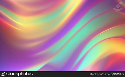 Dreamy y2k gradient holographic background. Warped waves. Generative AI.. Dreamy y2k gradient holographic background. Warped waves. Generative AI