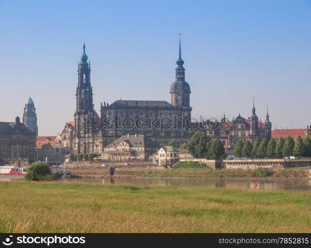 Dresden Hofkirche. Dresden Cathedral of the Holy Trinity aka Hofkirche Kathedrale Sanctissimae Trinitatis in Dresden Germany