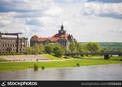 Dresden in a beautiful summer day, Germany.. Dresden in a beautiful summer day, Germany
