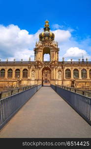 Dresden Zwinger in Saxony Germany. Dresden Zwinger in Saxony of Germany