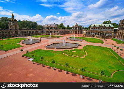 Dresden Zwinger in Saxony of Germany. Dresden Zwinger in Saxony Germany