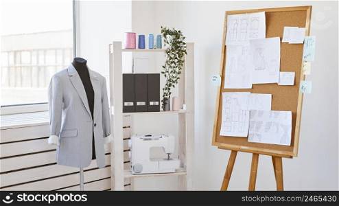 dress form with blazer idea board atelier