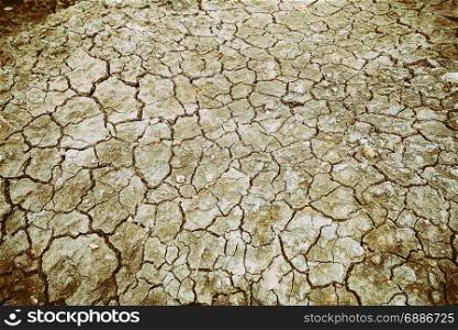 dried and cracked ground soil texture
