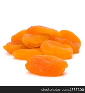 dried apricots isolated on white background
