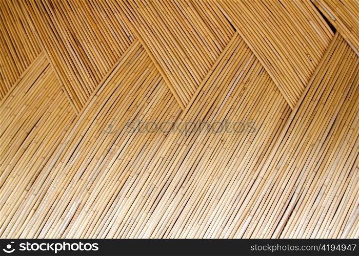 dried cane pattern interlaced texture for traditional asian hut