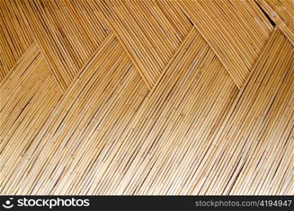 dried cane pattern interlaced texture for traditional asian hut