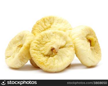 dried figs isolated on white background