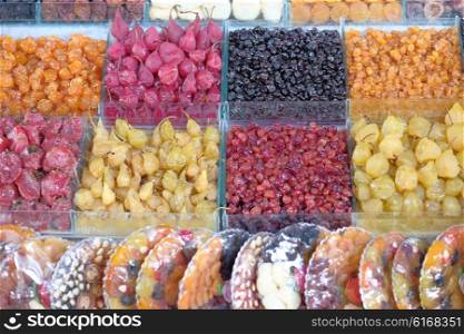 Dried fruits at armenian market