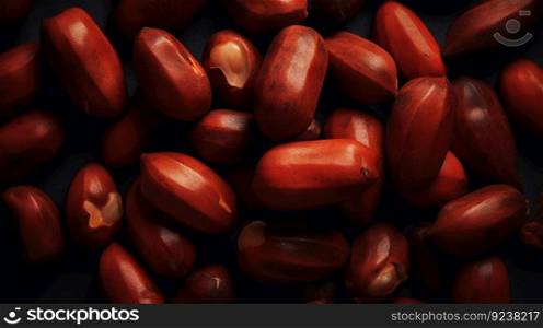 Dried Kola Nuts background. Food backdrop. Generative AI.. Dried Kola Nuts background. Food backdrop. Generative AI