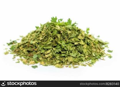 Dried parsley. Natural organic ingredient. Generate Ai. Dried parsley. Generate Ai