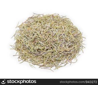 dried rosemary isolated on white background