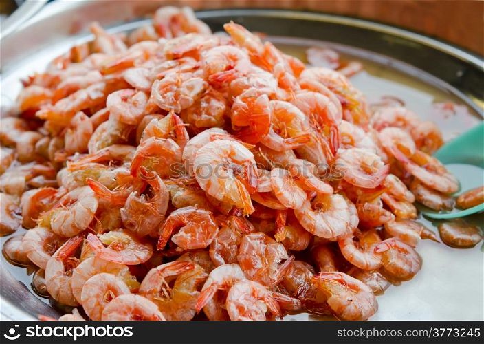dried shrimp with sweet sauce in market