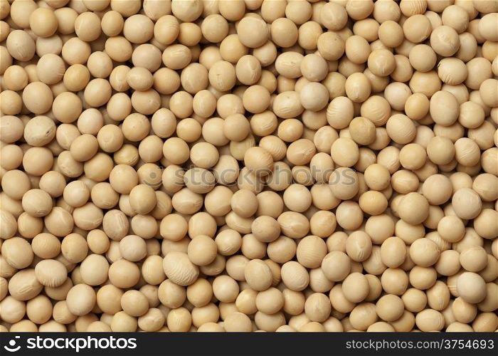 Dried soybeans full frame