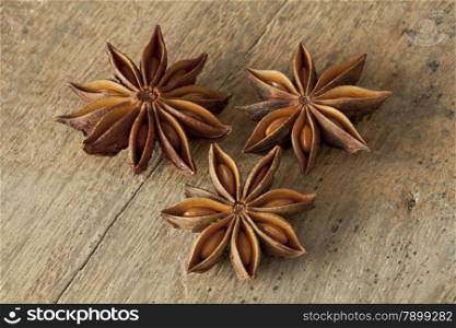 Dried star anise seeds