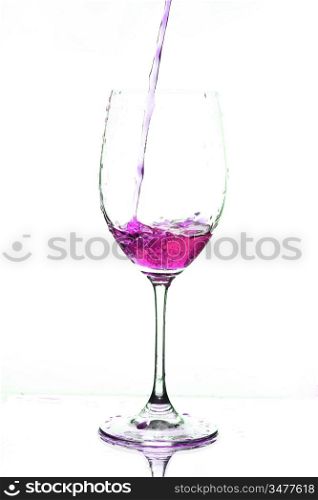 drink in glass splash
