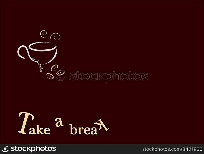 Drinking coffee when you take a break