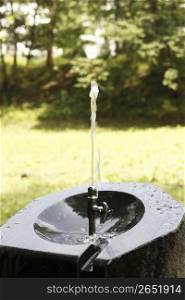 Drinking fountain in park
