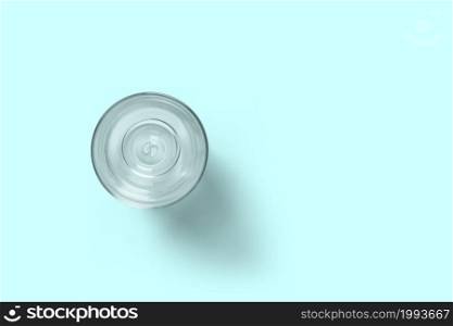 drinking glass top view