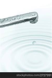 dripping tap and ripple water illustration